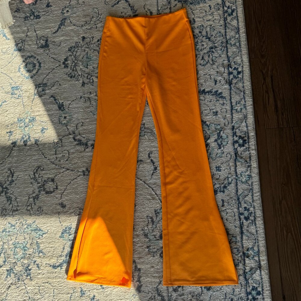 Orange Flare Pants